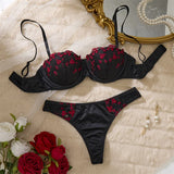 Women's Lace Underwire Bra Set