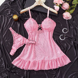 Women's Pink Lace Nightdress