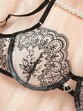 Women's Flower Pop Bra And Pantie Set