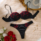 Women's Lace Underwire Bra Set