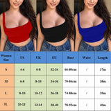 Women's Solid Tanks Vest Sleeveless Crop Top