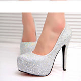  women high heels wedding shoes