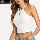 Women's Sexy Halter Crop Tank Tops