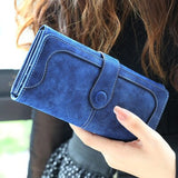 High Quality Long Matte Leather Wallets