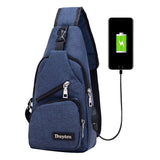 Chest USB Charging Cross-body Bag