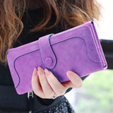 High Quality Long Matte Leather Wallets