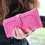 High Quality Long Matte Leather Wallets