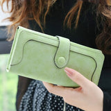 High Quality Long Matte Leather Wallets