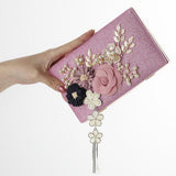 Handmade Floral Clutch Chain Purse