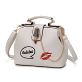 Women Embroideries Lipstick Designer Bags