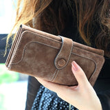 High Quality Long Matte Leather Wallets