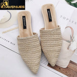 Woman Mules Pointed Toe Half Slippers