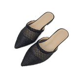 Women Pointed Toe Low Flat Sandals