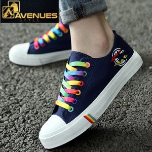 Women Casual Lace-up Canvas