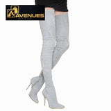 Women Long Stretch High Winter Boots