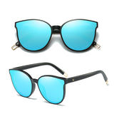 Flat Top Cat Eye Women Sunglasses