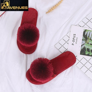 Women Slide Flip Flop Cotton Slippers