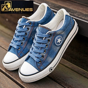 Female Summer Trainers Lace Up Canvas