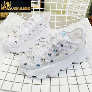 Woman's Breathable Flower Sneakers