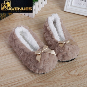 Soft Plush Indoor Home Slippers