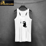 Women's Cat Print Casual Tank Top