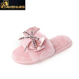 Women Plush Home Faux Fur Slippers