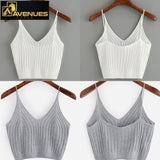 Women's Strappy Sleeveless Racerback Crop Top