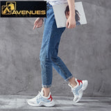 Women Lace Up Breathable Mesh Shoes