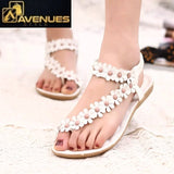 Flowers Bohemian Ladies Flat Sandals