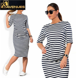 Spring Autumn Striped Clothing Belt Dress