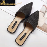 Woman Mules Pointed Toe Half Slippers