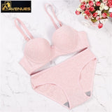 Women Glossy Pure Gather Underwear