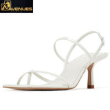 Vintage Square Toe Heel Sandals