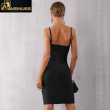 Women Spaghetti Strap Midi Party Dress