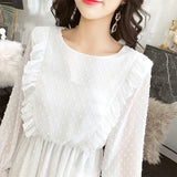 Female Long A-line White Dress