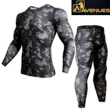 Men Long Sleeve Fitness Cloth Set