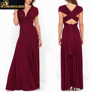 Women Long Convertible Bandage Maxi Dresses