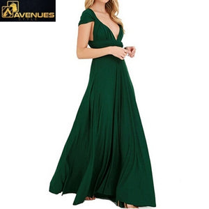 Women Long Convertible Bandage Maxi Dresses