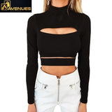 Women Cut Out Sexy Crop Top