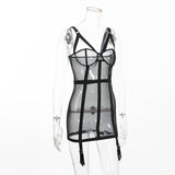 Women Sexy Perspective Mesh Dress