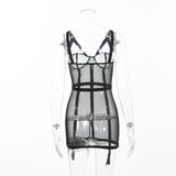 Women Sexy Perspective Mesh Dress