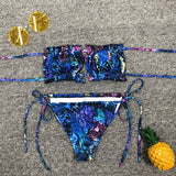 Sexy bathing suit Bandeau Micro swimsuit Bikinis Set