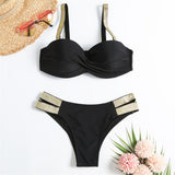 Sexy Women 2-Pieces Bikini Push Up With Cup Swimwear