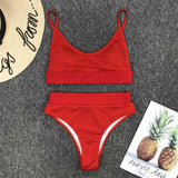 Women's Sexy Swimwear High Waist Bikini Two-Pieces Bikini Set