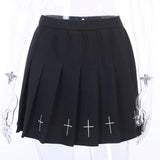 Vintage Gothic Punk Pleated Hip Hop Grunge Skirt