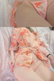 Kimono Bathrobe Robe Pajamas Belt Japanese Dress Sexy Lingerie