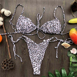 Women's Lace Up Bikini Female Two-Pieces Swimwear