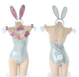 Bunny Cosplay Costume Halloween PU Leather Erotic Kawaii Lingerie Set