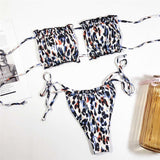 Sexy Bandeau Swimsuit Women Two-pieces Bikini Set