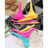 Women Sexy Bikini 2 Piece Spaghetti Strap Top Swimsuit Bathing Suit